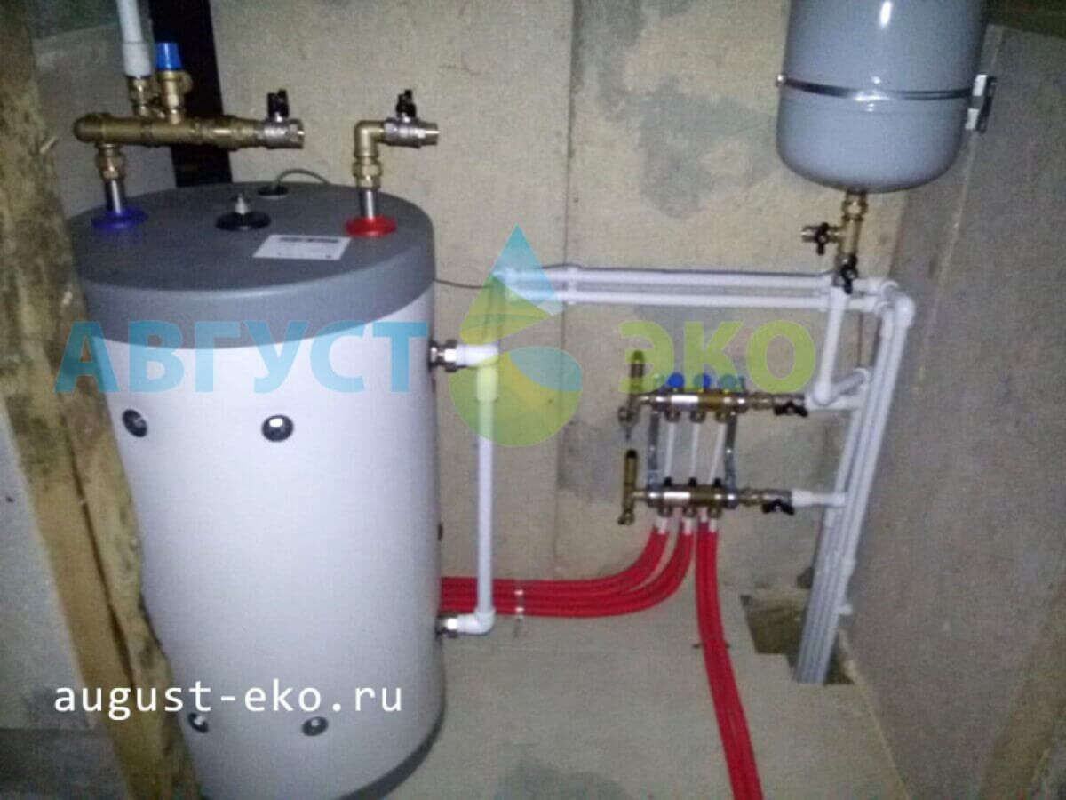 Бойлер позволяет эффективно нагревать воду с минимальными потерями