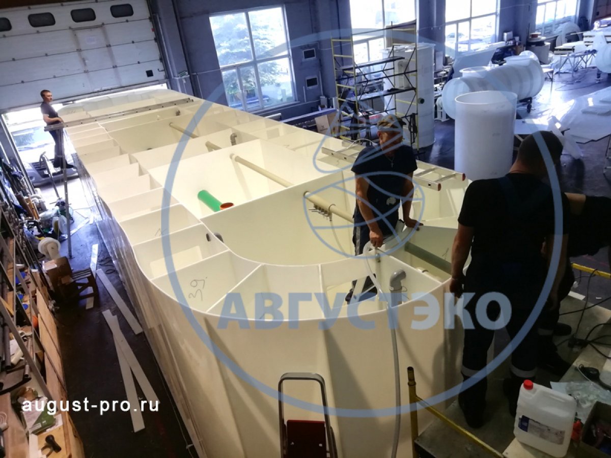 Станция на 400 человек в процессе производства